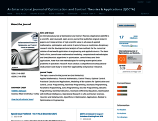ijocta.org screenshot