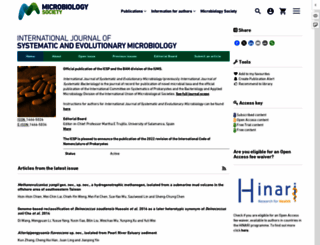 ijs.microbiologyresearch.org screenshot