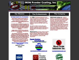 ikonpowdercoating.com screenshot