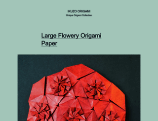 ikuzoorigami.com screenshot