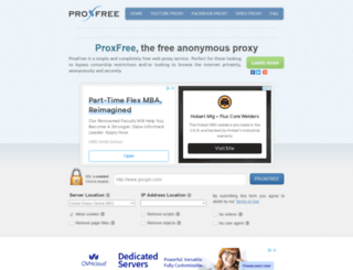 il.proxfree.com screenshot