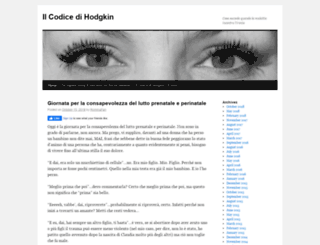 ilcodicedihodgkin.com screenshot