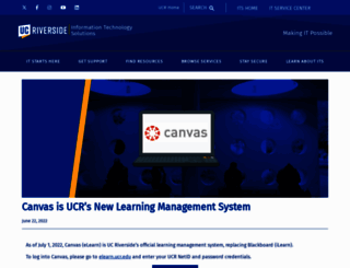 ilearn.ucr.edu screenshot