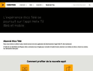 illicoweb.videotron.com screenshot