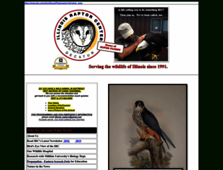 illinoisraptorcenter.org screenshot