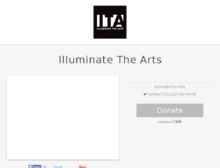 illuminatethearts.tilt.com screenshot