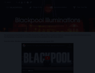 illuminations.visitblackpool.com screenshot
