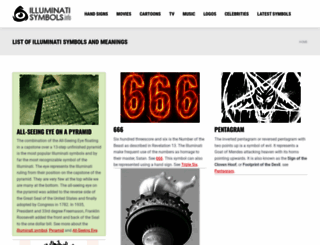 illuminatisymbols.info screenshot