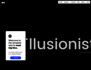 illusionist.wetransfer.com screenshot