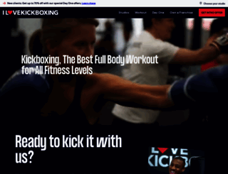 ilovekickboxing.com screenshot