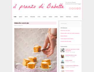 ilpranzodibabette.com screenshot