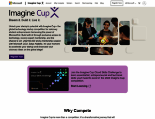 imaginecup.microsoft.com screenshot