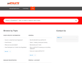 imathlete.desk.com screenshot