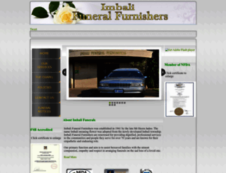 imbalifunerals.co.za screenshot