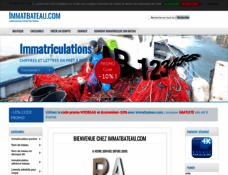 immatbateau.com screenshot
