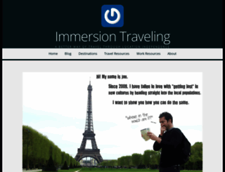 immersiontraveling.com screenshot