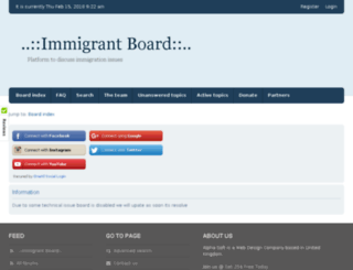 immigrantboard.com screenshot