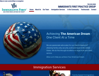 immigrantsfirst.com screenshot