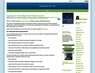 immigrateinusa.wordpress.com screenshot
