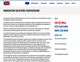 immigrationsolicitorswarwickshire.co.uk screenshot