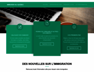 immigrer-au-quebec.com screenshot