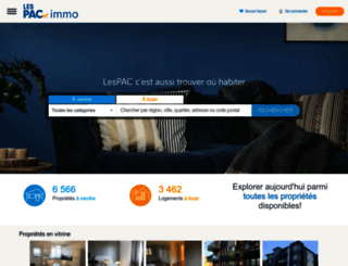immo.lespac.com screenshot