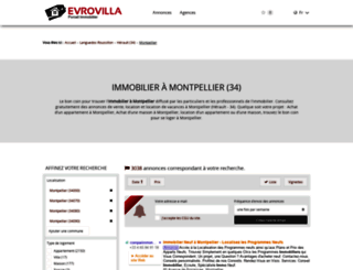 immobilier-montpellier.evrovilla.com screenshot