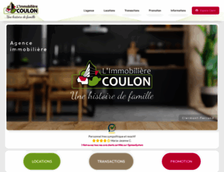 immobiliere-coulon.com screenshot