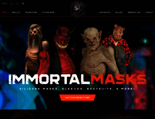 immortalmasks.com screenshot