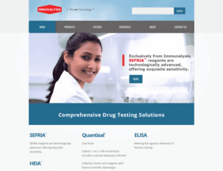 immunalysis.com screenshot
