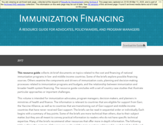 immunizationfinancing.org screenshot