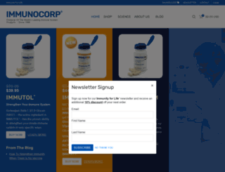 immunocorp.com screenshot