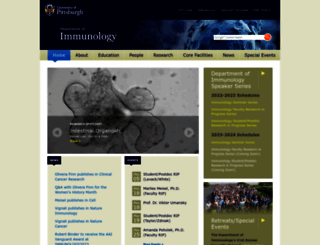 immunology.pitt.edu screenshot