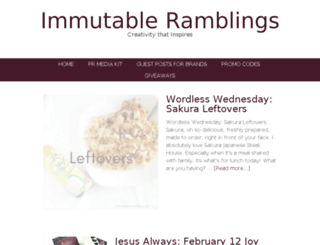 immutableramblings.com screenshot