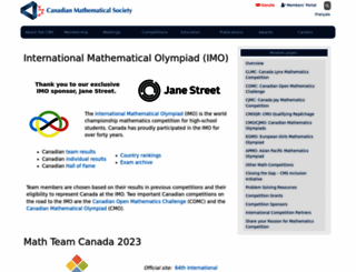 imo.math.ca screenshot