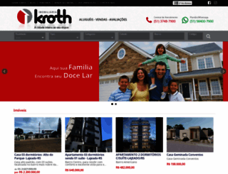 imobiliariakroth.com.br screenshot