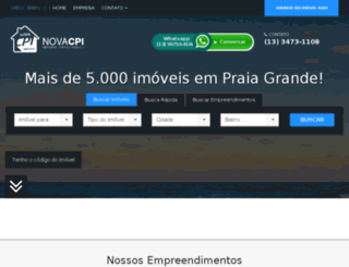 imoveisnovacpi.com.br screenshot