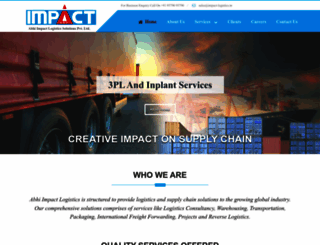 impact-logistics.in screenshot