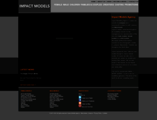 impactmodelsagency.co.uk screenshot