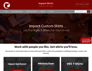 impactshirts.com screenshot