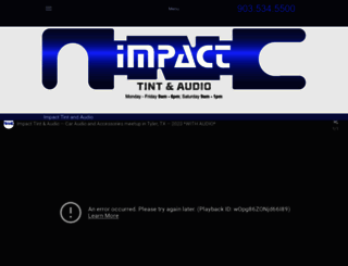 impacttintandaudio.com screenshot