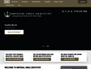 imperialsmiledentistry.com screenshot