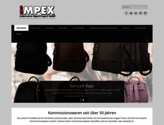 impex-lederwaren.de screenshot