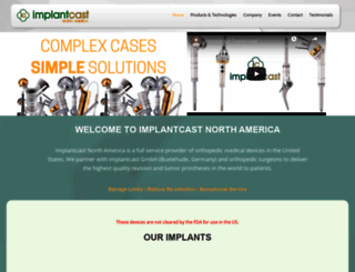implantcast-na.com screenshot