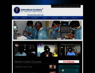implanttrainingindia.com screenshot