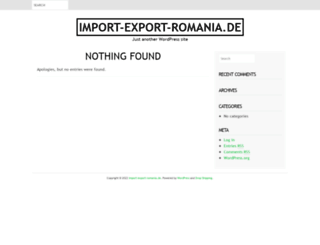 import-export-romania.de screenshot