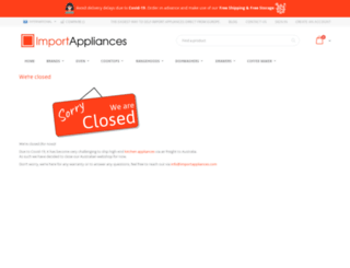 importappliances.com.au screenshot