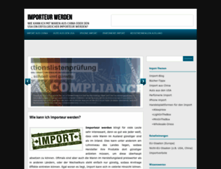 importeur-werden.de screenshot