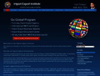 importexportinstitute.com screenshot