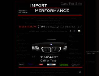 importperformance-nc.com screenshot